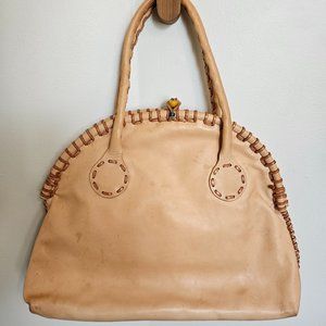 Vintage Italian leather Henry Cuir dome handbag